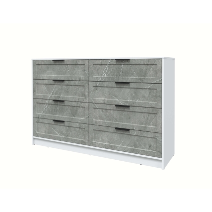 Kомод Тренд КТ-К157 (Белый платинум ЛДСП/ Керамика ЛМДФ) Ш1565 В1020 Г451